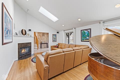 Living room at 3453 Briar Creek Lane, Carmel, IN