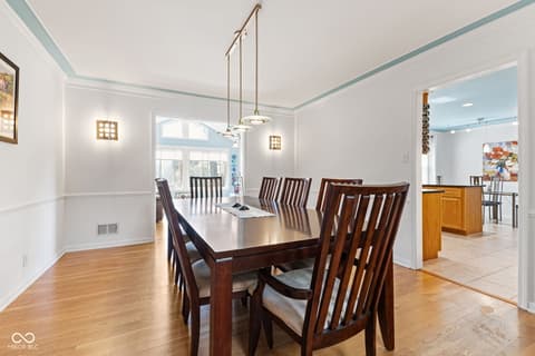 Dining room at 3453 Briar Creek Lane, Carmel, IN