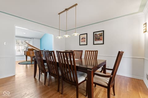 Dining room at 3453 Briar Creek Lane, Carmel, IN