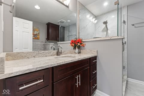 Primary bathroom at 3453 Briar Creek Lane, Carmel, IN