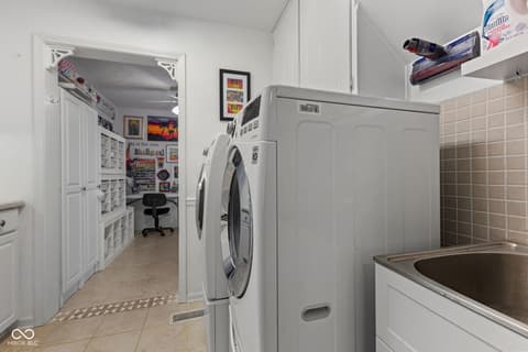 Laundry room at 3453 Briar Creek Lane, Carmel, IN