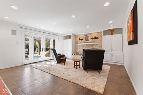 Family room at 3453 Briar Creek Lane, Carmel, IN