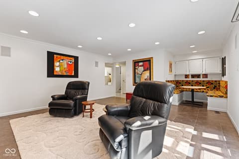 Family room at 3453 Briar Creek Lane, Carmel, IN