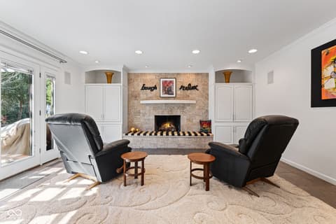Family room at 3453 Briar Creek Lane, Carmel, IN