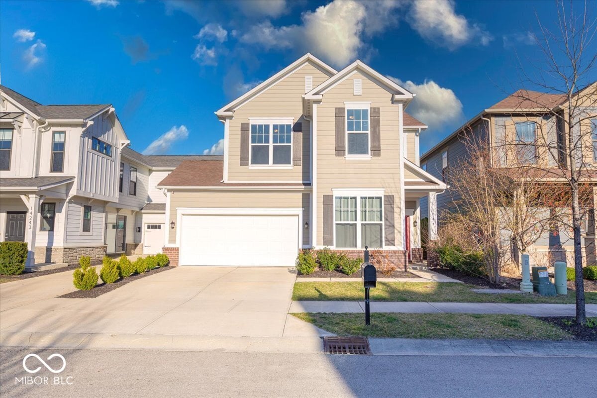 Front exterior at 14241 Antiquity Drive, Carmel, IN