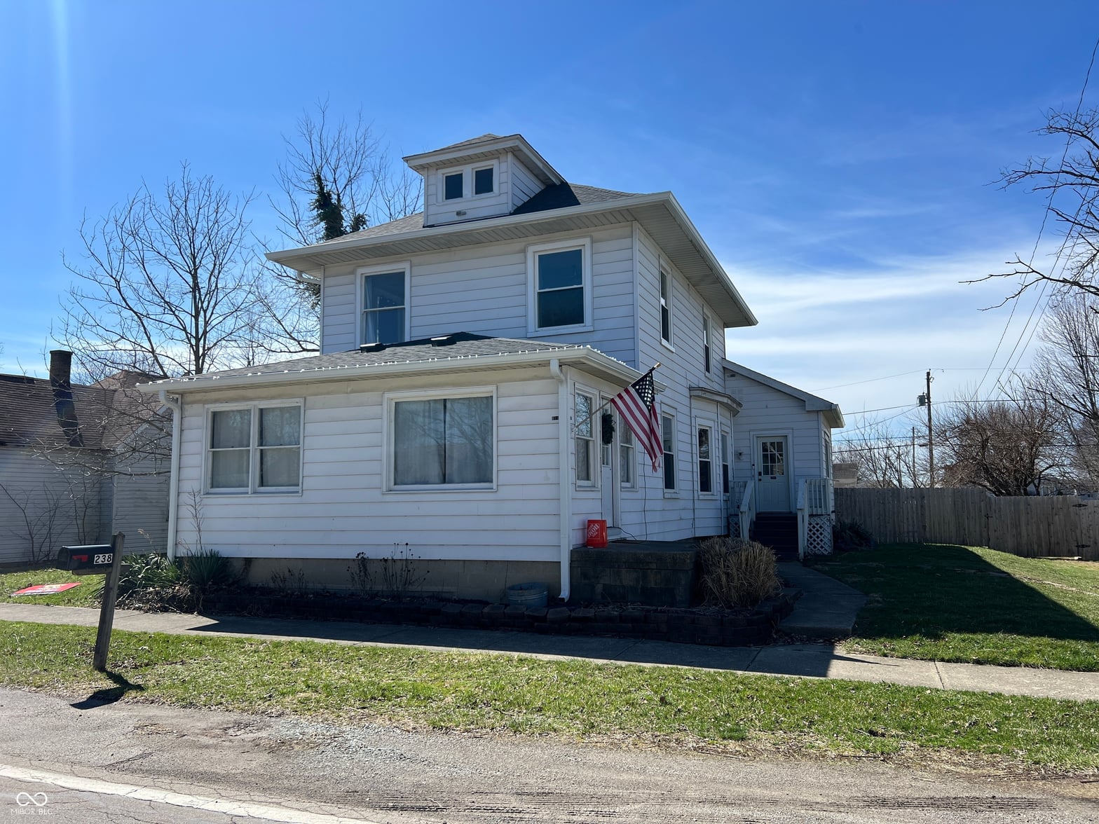 Front exterior at 238 S Main Street, Wilkinson, IN