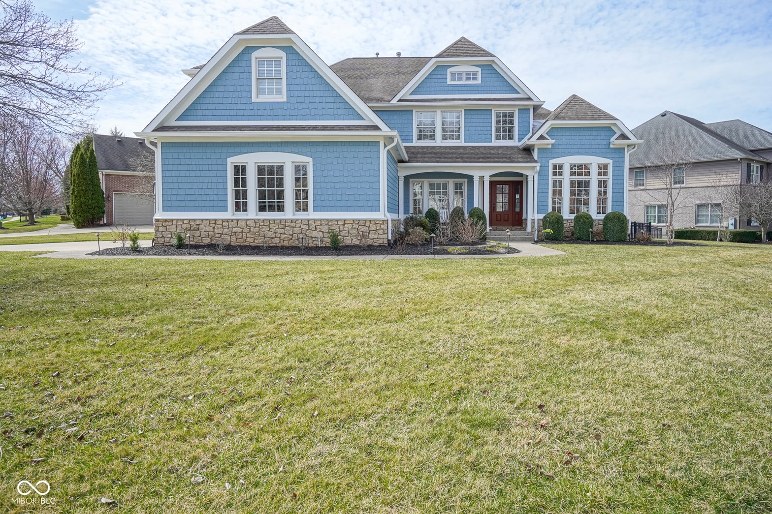 Front exterior at 10053 Soaring Eagle Lane, Fishers, IN
