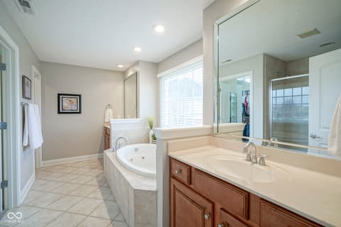 Bathroom at 10053 Soaring Eagle Lane, Fishers, IN