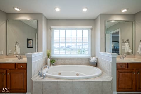 Bathroom at 10053 Soaring Eagle Lane, Fishers, IN