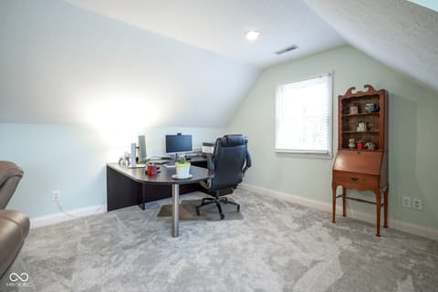 Home office at 10053 Soaring Eagle Lane, Fishers, IN