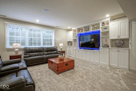 Living room at 10053 Soaring Eagle Lane, Fishers, IN