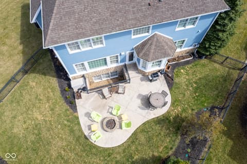 Aerial view at 10053 Soaring Eagle Lane, Fishers, IN