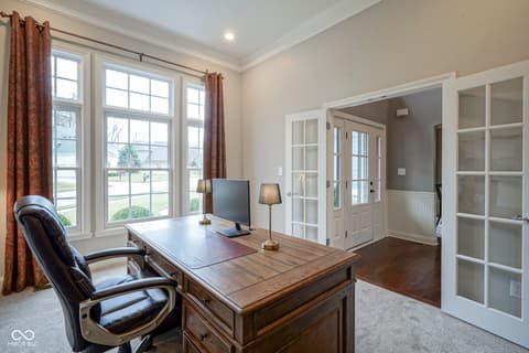 Home office at 10053 Soaring Eagle Lane, Fishers, IN