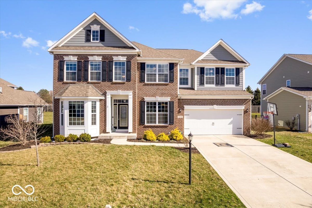 Front exterior at 10155 Pepper Tree Lane, Noblesville, IN