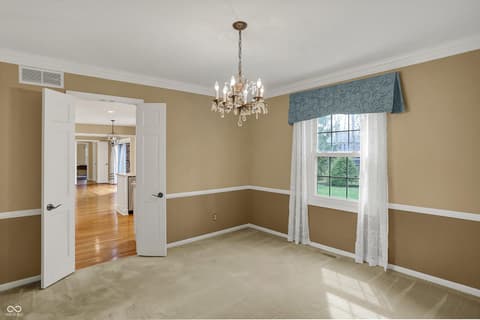Dining room at 40 Twinshore Court, Carmel, IN
