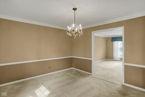 Dining room at 40 Twinshore Court, Carmel, IN