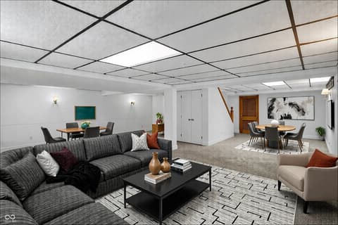 Living room at 40 Twinshore Court, Carmel, IN