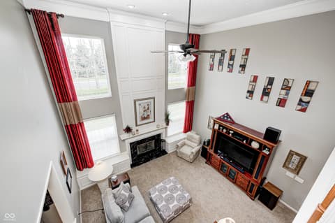 Living room at 6124 Salisbury Lane, Noblesville, IN