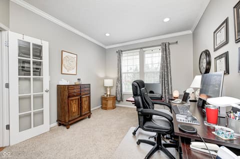 Home office at 6124 Salisbury Lane, Noblesville, IN