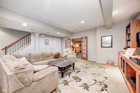 Living room at 6124 Salisbury Lane, Noblesville, IN