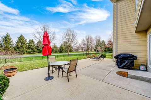 Outdoor living area at 6124 Salisbury Lane, Noblesville, IN