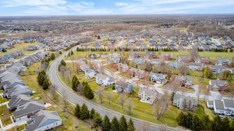 Aerial view at 6124 Salisbury Lane, Noblesville, IN