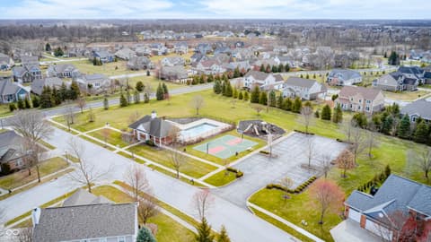 Aerial view at 6124 Salisbury Lane, Noblesville, IN