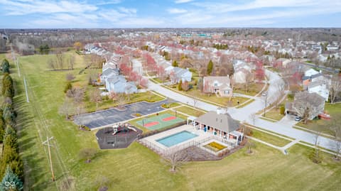 Aerial view at 6124 Salisbury Lane, Noblesville, IN