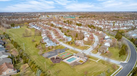 Aerial view at 6124 Salisbury Lane, Noblesville, IN