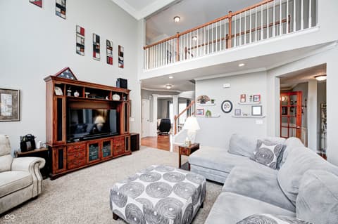 Living room at 6124 Salisbury Lane, Noblesville, IN