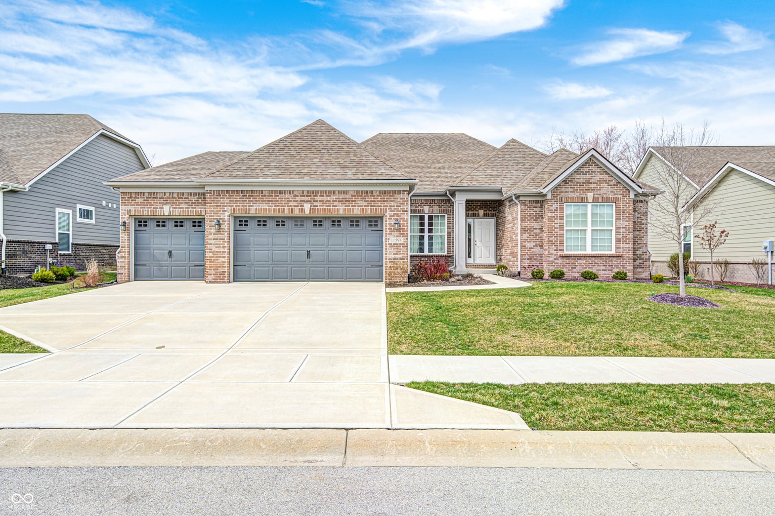Front exterior at 11598 Platt Street, Noblesville, IN