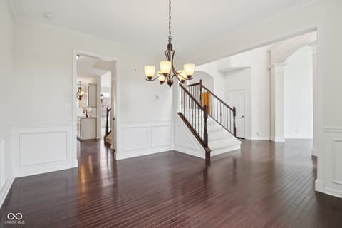 Living room at 3892 Pelham Road, Carmel, IN