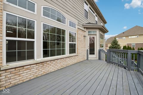 Outdoor living area at 3892 Pelham Road, Carmel, IN