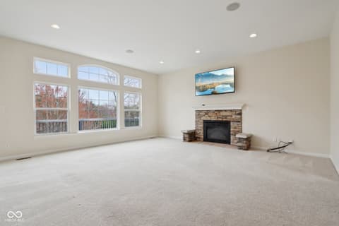 Living room at 3892 Pelham Road, Carmel, IN