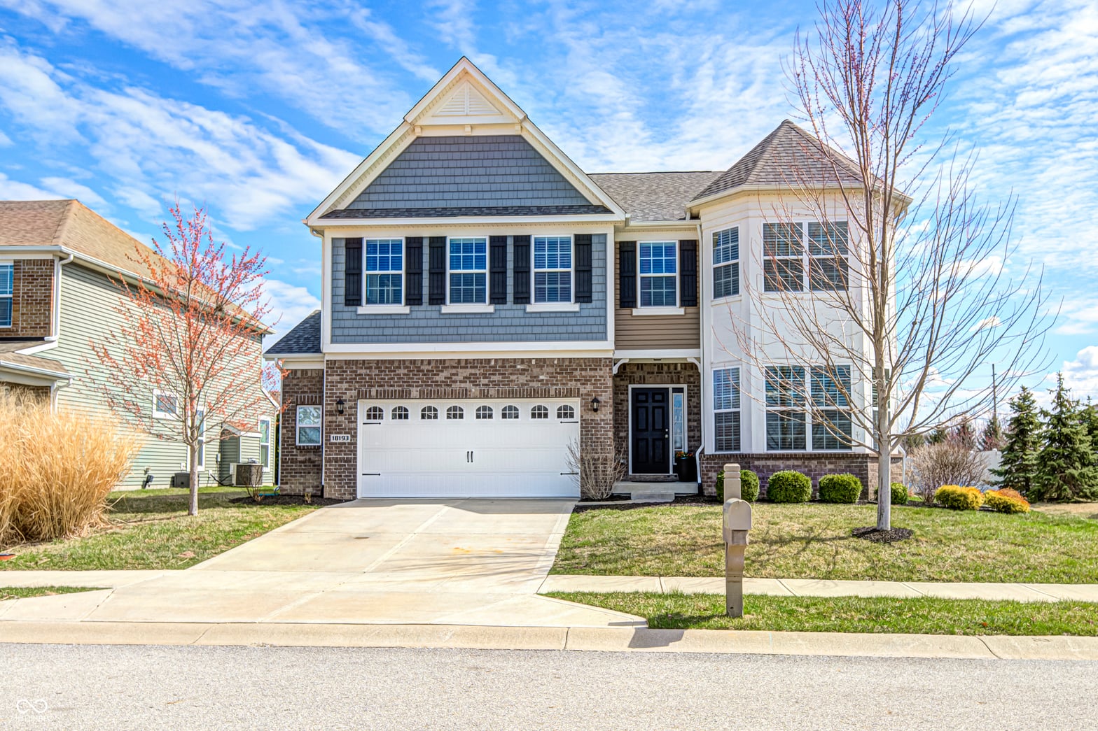 Front exterior at 18193 Viewpoint Lane, Westfield, IN