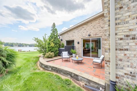 Outdoor living area at 1085 E North Shore Drive, Brownstown, IN
