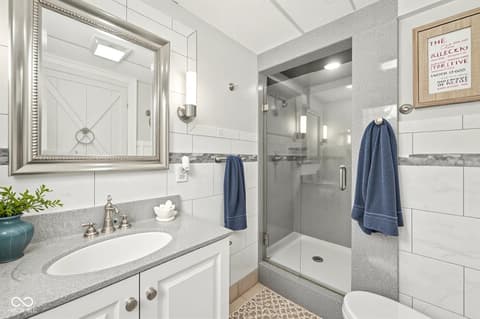 Bathroom at 1085 E North Shore Drive, Brownstown, IN