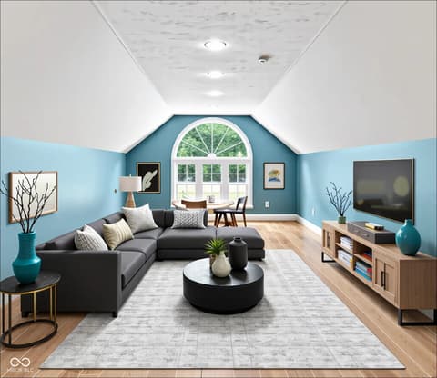 Living room at 1085 E North Shore Drive, Brownstown, IN