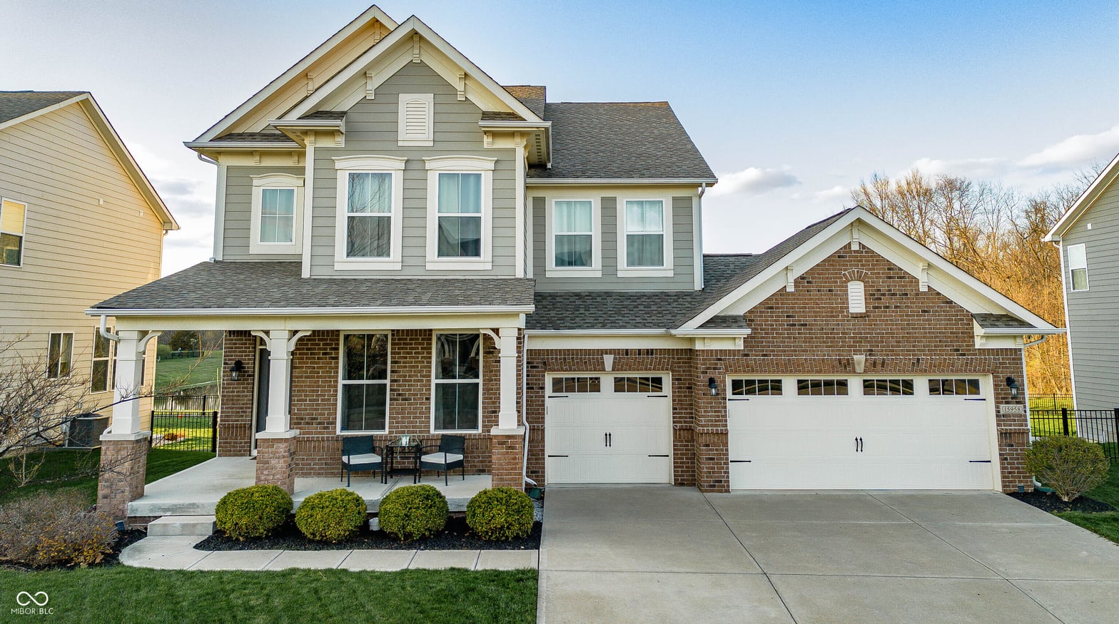 Front exterior at 15958 Oakhurst Lane, Fishers, IN