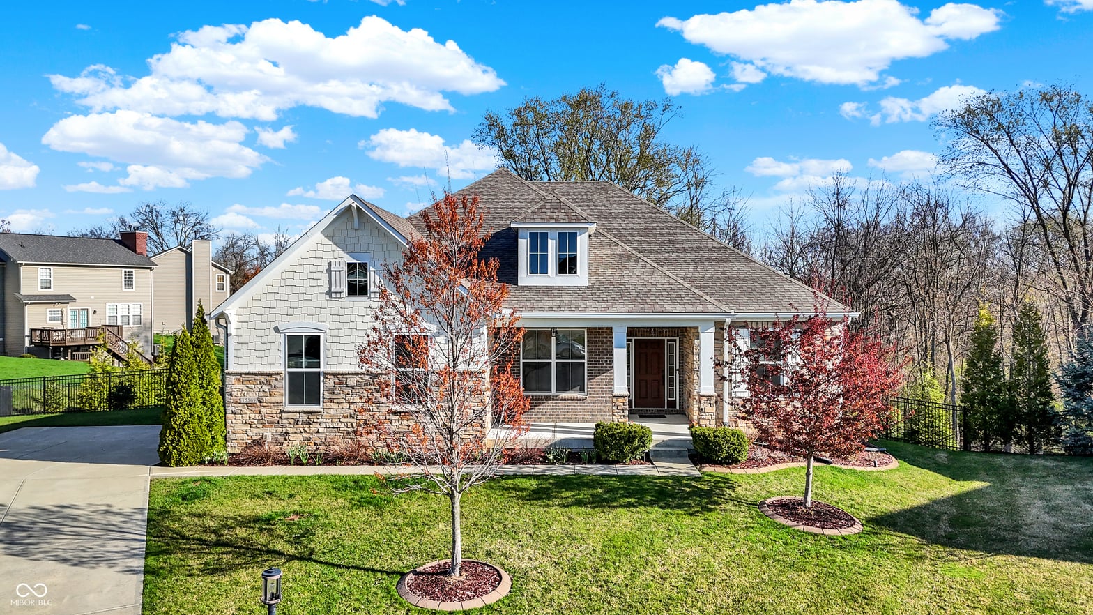 Front exterior at 15509 Slateford Road, Noblesville, IN