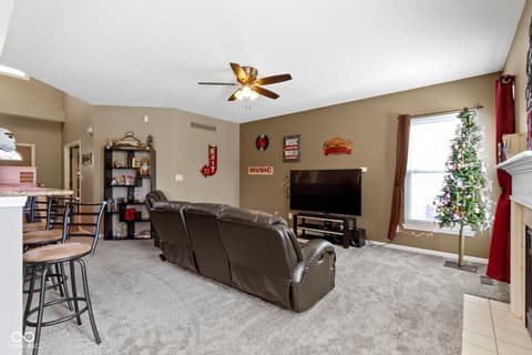 Living room at 203 Winslow Drive, Westfield, IN