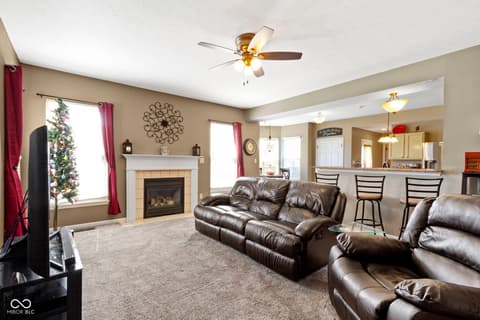 Living room at 203 Winslow Drive, Westfield, IN