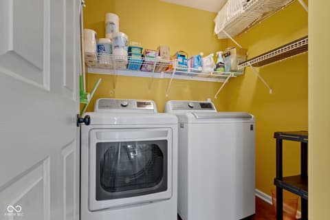 Laundry room at 203 Winslow Drive, Westfield, IN