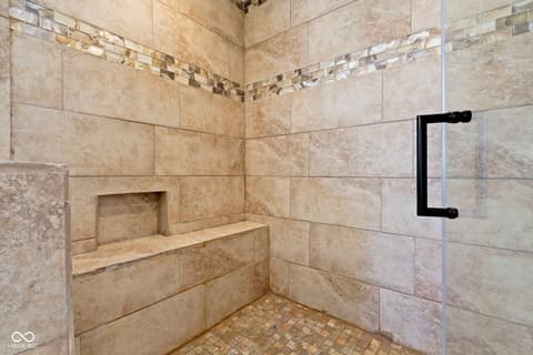 Primary bathroom at 203 Winslow Drive, Westfield, IN