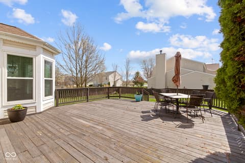 Outdoor living area at 203 Winslow Drive, Westfield, IN