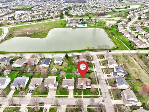 Aerial view at 203 Winslow Drive, Westfield, IN