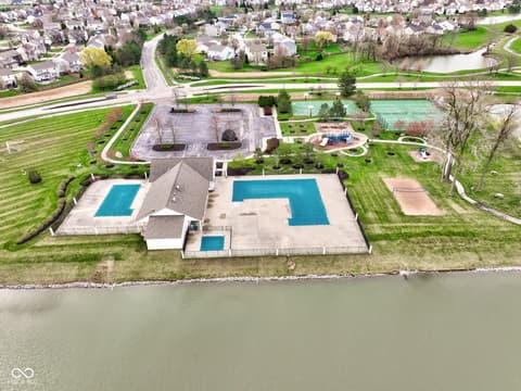 Aerial view at 203 Winslow Drive, Westfield, IN