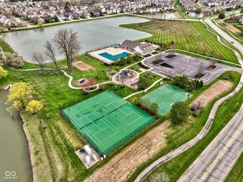 Aerial view at 203 Winslow Drive, Westfield, IN