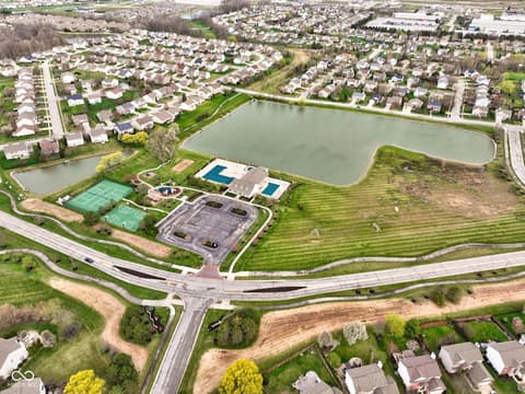 Aerial view at 203 Winslow Drive, Westfield, IN