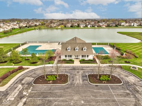 Aerial view at 203 Winslow Drive, Westfield, IN